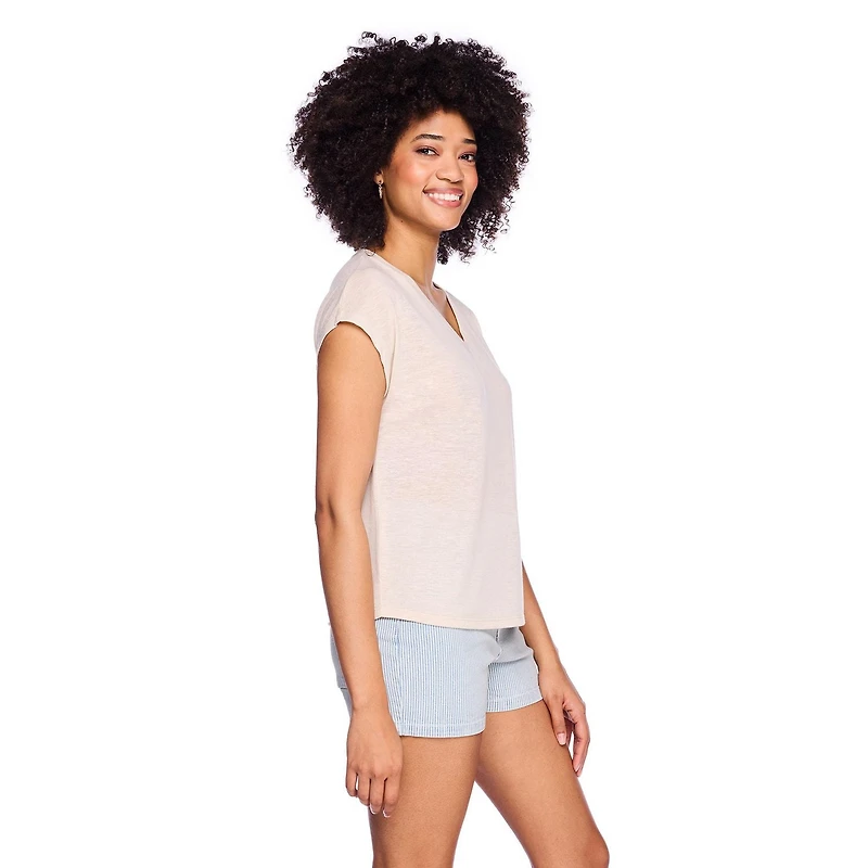 George Women's V-Neck Dolman-Sleeve Top