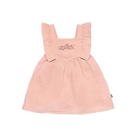 modern moments™ by Gerber® - 2pc Ruffle Sleeve Dress + Diaper Cover Set - Rose