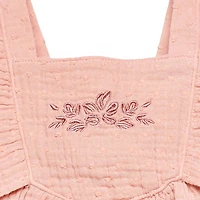 modern moments™ by Gerber® - 2pc Ruffle Sleeve Dress + Diaper Cover Set - Rose