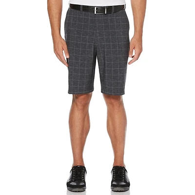 Short Performance Active Flex à devant plat à carreaux pour hommes de Ben Hogan