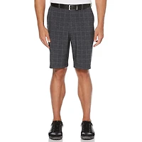 Short Performance Active Flex à devant plat à carreaux pour hommes de Ben Hogan
