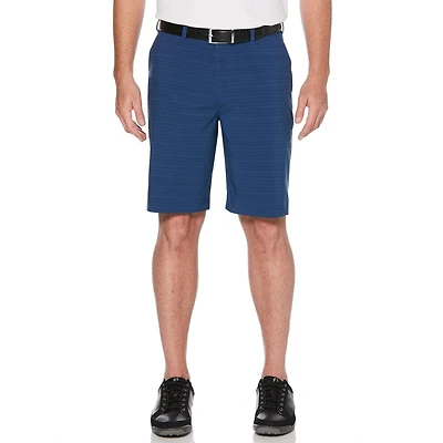 Ben Hogan Performance Men's Flat Front Horizontal Texture Active Flex Short