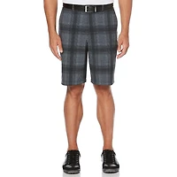 Ben Hogan Performance Men's Flat Front Plaid Active Flex Short