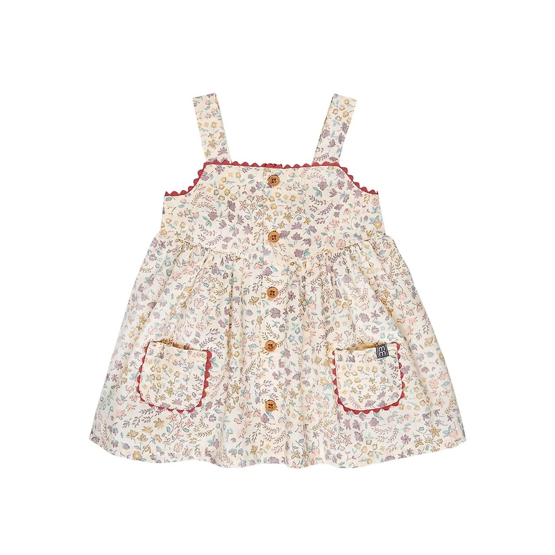 modern moments™ by Gerber® - 2pc Dress + Diaper Cover - Beige Floral