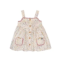 modern moments™ by Gerber® - 2pc Dress + Diaper Cover - Beige Floral