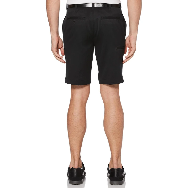 Ben Hogan Performance Men's Flat Front Solid Textured Short With Media Pocket
