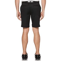Ben Hogan Performance Men's Flat Front Solid Textured Short With Media Pocket