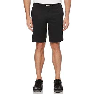 Ben Hogan Performance Men's Flat Front Solid Textured Short With Media Pocket