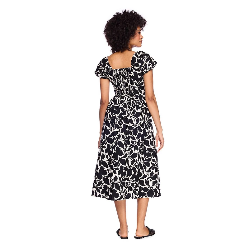 George Women's Puff Sleeve Printed Maxi Dress