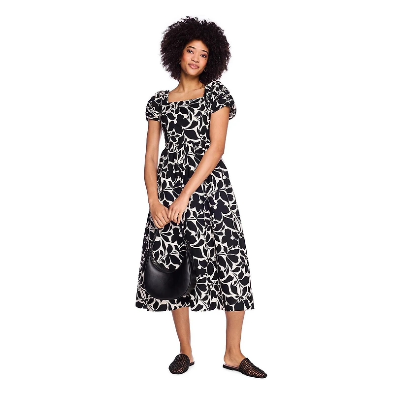 George Women's Puff Sleeve Printed Maxi Dress