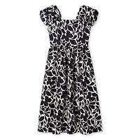 George Women's Puff Sleeve Printed Maxi Dress