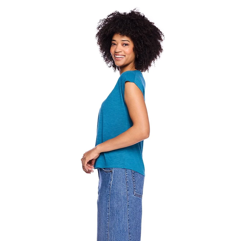 George Women's V-Neck Dolman-Sleeve Top