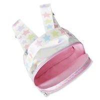 George Girls' Silver Iridescent Backpack