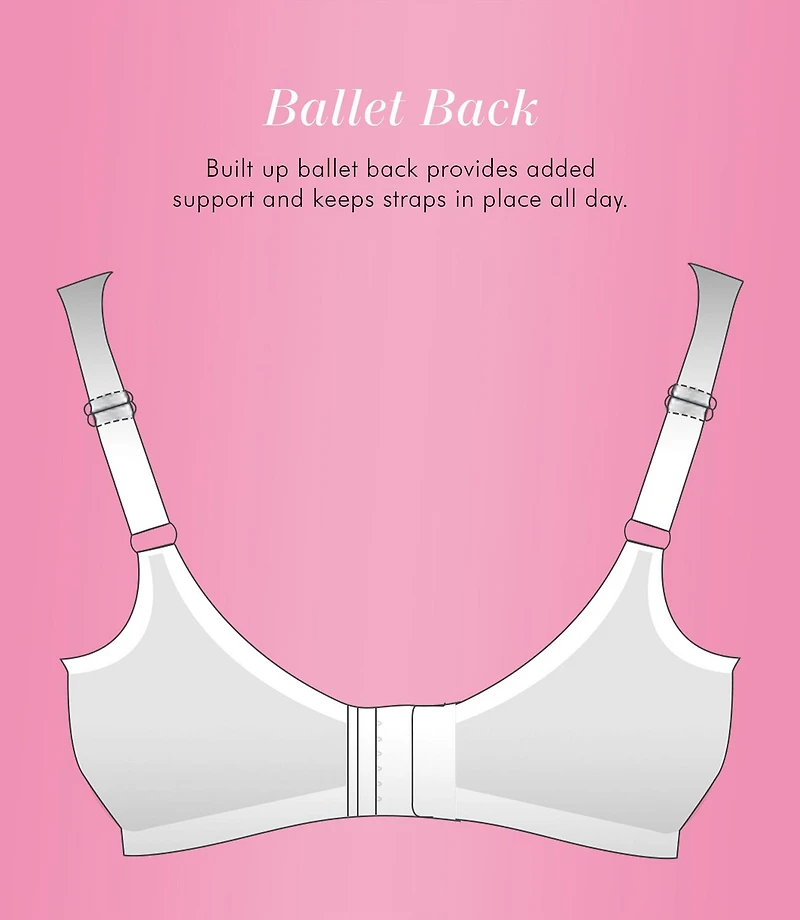 Exquisite Form #9675123 FULLY Full-Support T-Shirt Bra, Seamless Cups, Stretch Satin