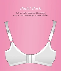 Exquisite Form #9675123 FULLY Full-Support T-Shirt Bra, Seamless Cups, Stretch Satin