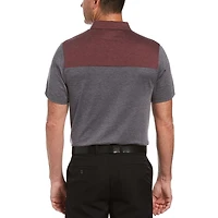 Polo décontracté à manches courtes Birdseye Block pour homme