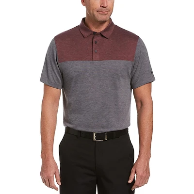 Polo décontracté à manches courtes Birdseye Block pour homme