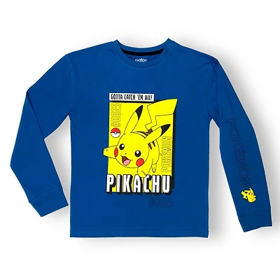 Pokemon maillot manches longues pour garçon.