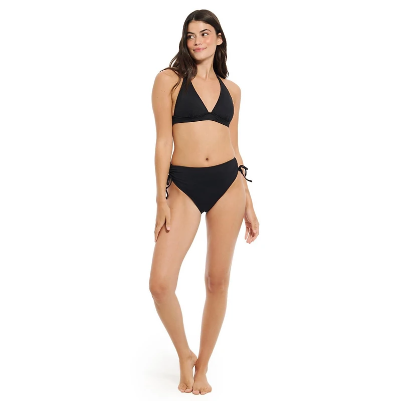 Summer Flirtt Haut de bikini triangle noir à licou pour femme