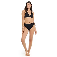 Summer Flirtt Haut de bikini triangle noir à licou pour femme