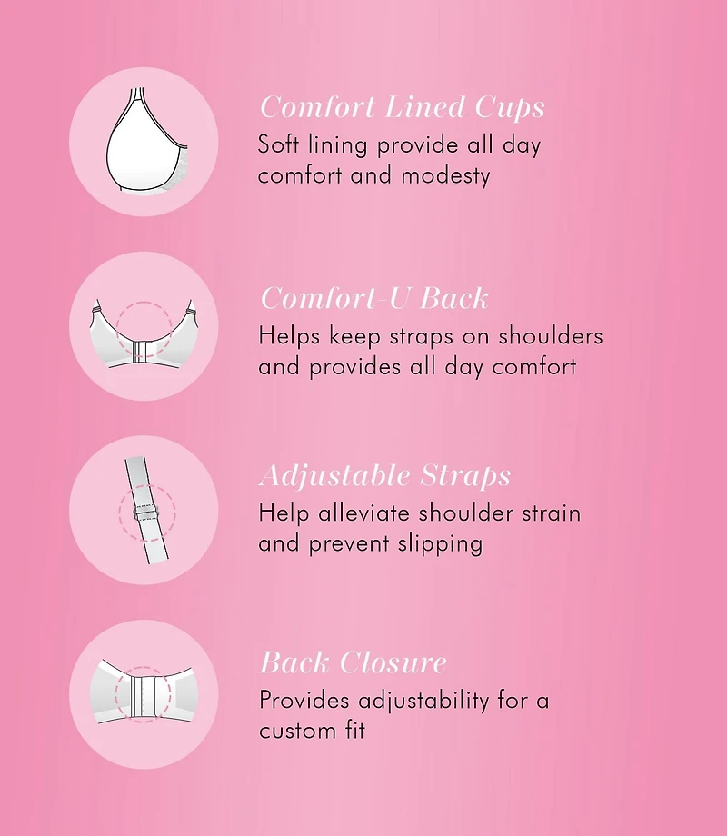 Exquisite Form #9671094 FULLY Full-Coverage Bra, Wire-Free