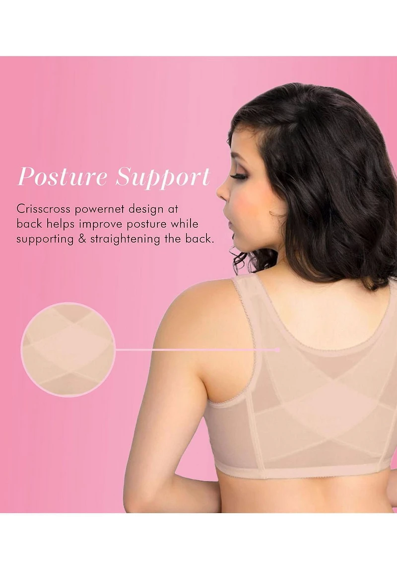 Exquisite Form #9600565 FULLY Full-Coverage Posture Bra, Wire-Free, Front Closure