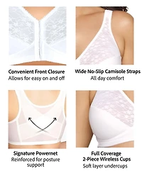 Exquisite Form #9600565 FULLY Full-Coverage Posture Bra, Wire-Free, Front Closure
