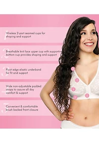 Exquisite Form #9600565 FULLY Full-Coverage Posture Bra, Wire-Free, Front Closure