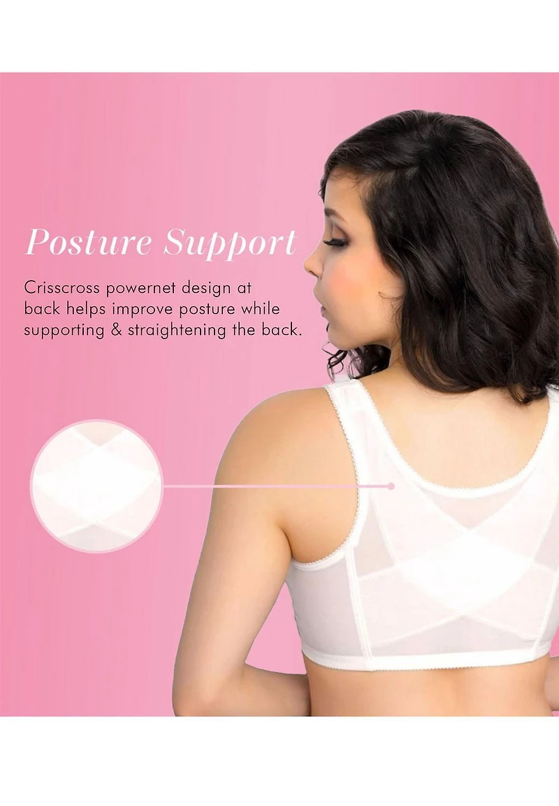Exquisite Form #9600565 FULLY Full-Coverage Posture Bra, Wire-Free, Front Closure