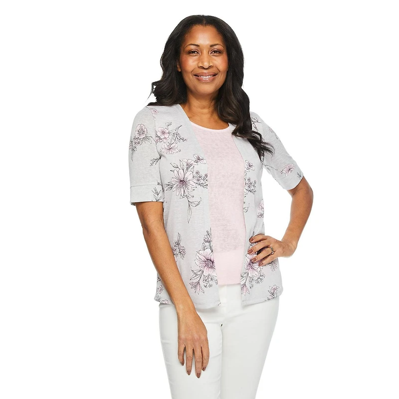 Iyla Women's Hacci Fooler Top, Sizes S-XXL