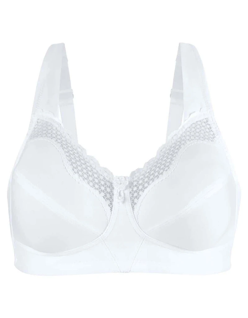 Exquisite Form #9600535 FULLY Cotton Soft Cup Full-Coverage Bra, Lace, Wire-Free