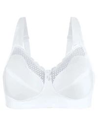 Exquisite Form #9600535 FULLY Cotton Soft Cup Full-Coverage Bra, Lace, Wire-Free