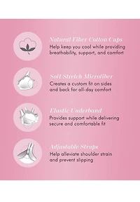 Exquisite Form #9600535 FULLY Cotton Soft Cup Full-Coverage Bra, Lace