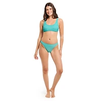 Summer Flirtt Haut de bikini texturé à encolure arrondie pour femme