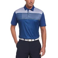 Polo de golf imprimé à manches courtes Performance pour homme