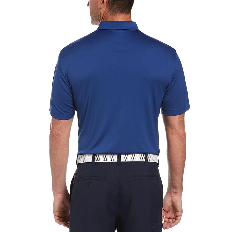 Polo de golf imprimé à manches courtes Performance pour homme
