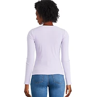 George Women's Henley Tee, Sizes XS-XXL