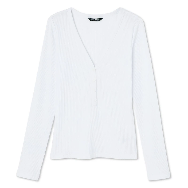 T-shirt henley George pour femmes