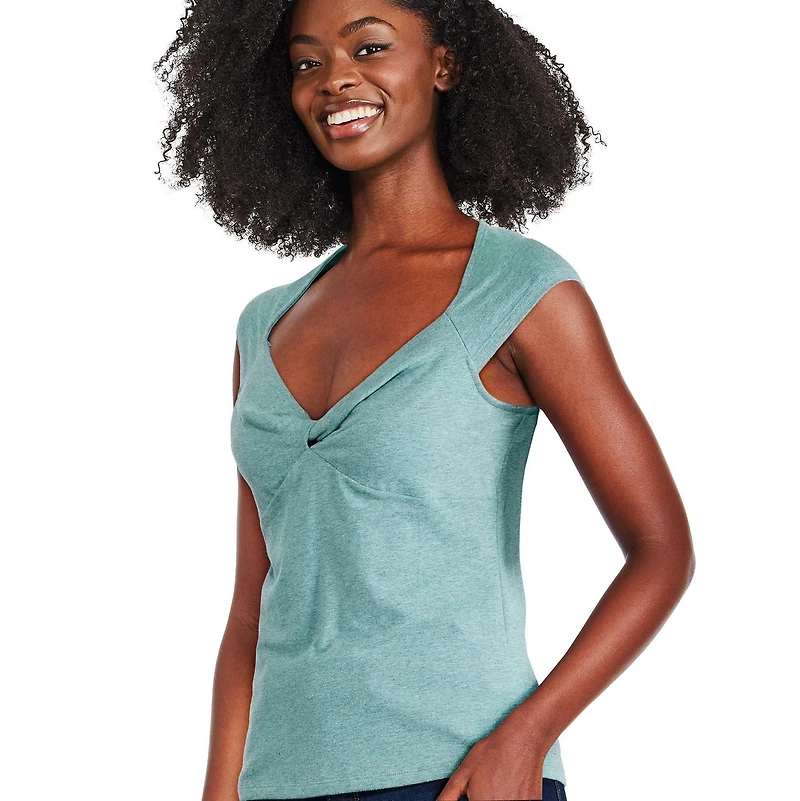 George Women's Knotted Front Top, Sizes XS-XXL