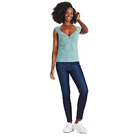 George Women's Knotted Front Top, Sizes XS-XXL