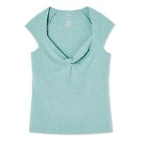 George Women's Knotted Front Top, Sizes XS-XXL