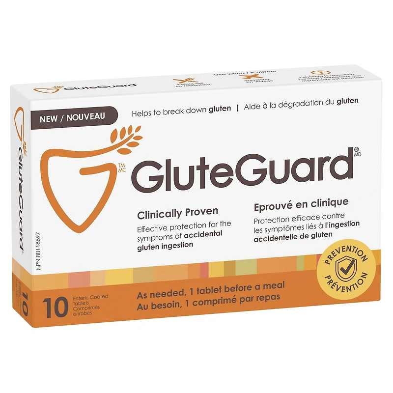 GLUTEGUARD Enteric Coated Tablets - 10 Count