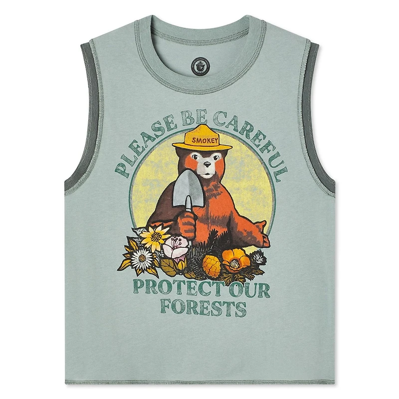 Débardeur graphique Smokey Bear pour femmes