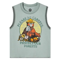 Débardeur graphique Smokey Bear pour femmes