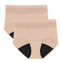 WonderBra Culotte Avec Doublure De Protection Contre Les Fuites, Paquet 2