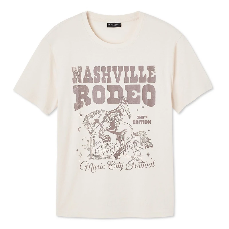 The Pink Closet Women's Nashville Tee, Sizes XS-XL