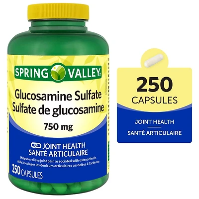 Spring Valley Sulfate De Glucosamine 750 mg