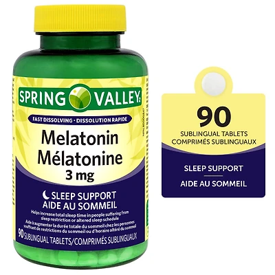 Spring Valley Melatonine 3mg