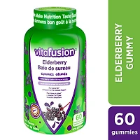 Vitafusion Lot de 60 suppléments gélifiés au sureau 225 mg zinc/jour 60 suppléments