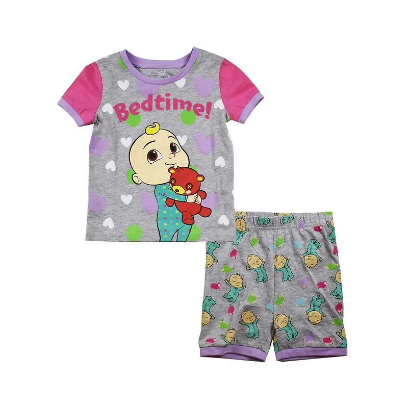 Girls Toddler Cocomelon 2 Piece Jj's Bedtime Set